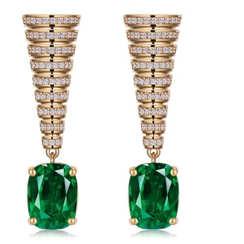 Austrian-Crystal-dangle-Earrings-for-Women-Purple-Blue-Emerald-Green-Square-Cubic-Zirconia14K-Gold-Plated-Earrings-for-Mom-Wife