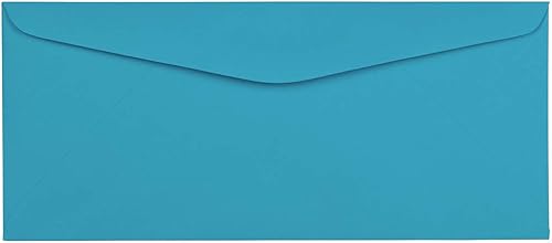 JAM PAPER Sobres de colores para negocios #9 - 3 78 x 8 78 - Azul reciclado - 500 por caja