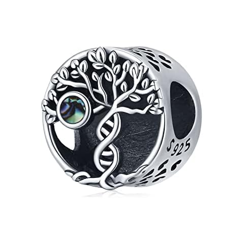 Tree of Life Charm for Bracelet, 925 Sterling Silver Charm Bead Fit Pandora / European Bracelet Necklace, Jewellery Gift for Women Girl Mom (GTree of Life Charm) Cover