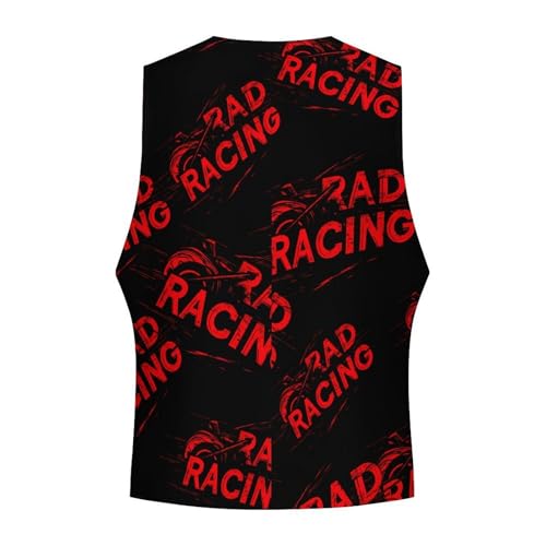 Rad Racing Casual Suit Vest for Men Formal Business Dress Regular Fit Waistcoat Tuxedo4