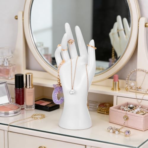 Cabilock 2pcs Hand Ring Holder Female Mannequin Hand Jewelry Holder for women,MannequinHand Jewelry Organizer Stand for Watch Stand Bracelet Ring Support Display by Cabilock - Used condition - Image 7