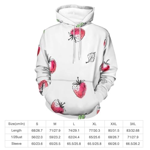 Sweats à capuche fraise pull pour des week-ends cocooning en taille S - 3