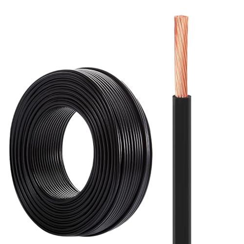 Cable De Cobre Trenzado De Calibre 14 Y 7,6 M (25 Pies) De 14 AWG Con Revestimiento De Nailon Para Aplicaciones Residenciales, CNC, De Tierra E Industriales(10AWG)