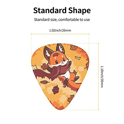 Médiators de guitare 12-Pack Cute Autumn Fox médiators pour guitare électrique guitare acoustique diverses guitares - Les Beatles, Paul McCartney, John Lennon, RIngo Starr, George Harrison Médiators de guitare 12-Pack Cute Autumn Fox médiators pour guitare électrique guitare acoustique diverses guitares – Image 4
