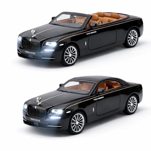 Image of Royals hub Rolls Royce Dawn 1:32 Model Car Alloy Metal Pull Back Die-cast Metal Toy car with Openable Doors & Hood-Light Music Gifts Toys Kids【Colors as Per Stock】