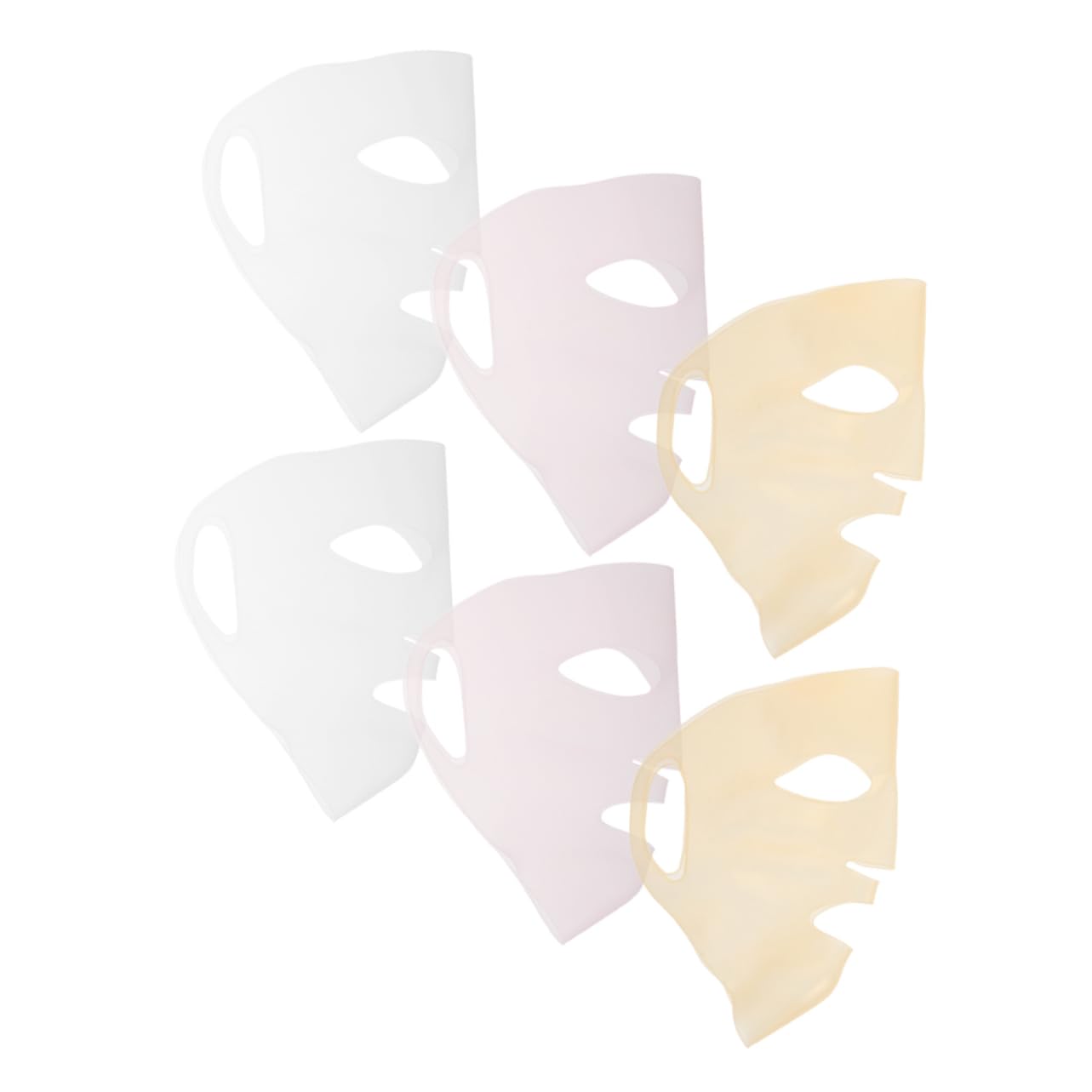 Housoutil 24 Stk Feste Abdeckung Der Gesichtsmaske Wiederverwendbare -maskenhülle -gesichtsmaske Gesichtsmaskenabdeckung Feuchtigkeitsmaske Kieselgel 3d Kosmetik