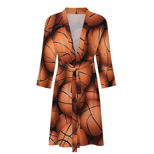 Juego de tres tapetes para piso de terciopelo coral con estampado naranja Basketball Orange Print miniatura 4