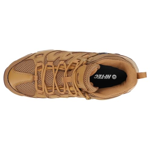 HI-TEC Mens Ht Ravus Mid Wp Lace Up Hiking Hiking Casual Boots Ankle - Brown - Size 10.5 M4