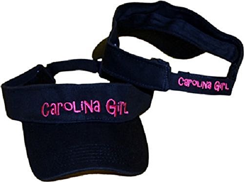 Gamecock Black and Pink Carolina Girl Embroidered Visor hat Cap