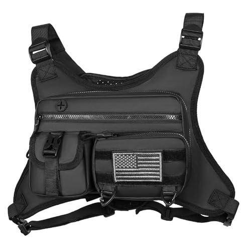 Sac à dos de course 900D gilet de running noir multi-poches 10L