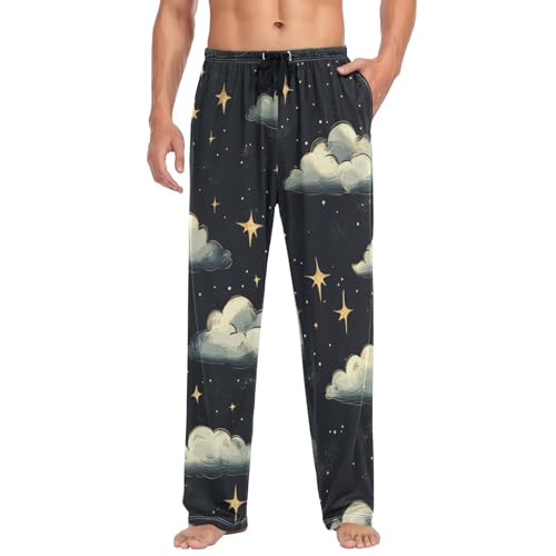 Men's Pajama Pants Lounge Pajama Pants with pockets for Men Pj Bottoms S-2XL