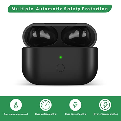 Compatible With Airpods Pro Wireless Charging Case, Charger Case Replacement For Air Pods Pro With 660Mah Battery And Bluetooth Pairing Button, No Earbuds, Black #TOP7