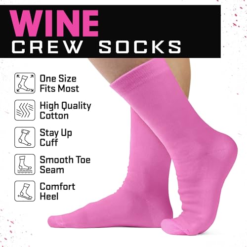 Image of VICRAZY Wine Gifts for Men, Women - Funny Socks - Gifts for Lovers - Stuff, Stocking Stuffers