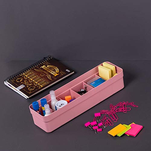 Organizador para Gavetas Colmeia Organizadora Logic Pequeno Rosa Quartzo, OU