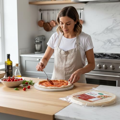 Valle del Crati 6 Pizza Basis | Neue 250g Packung | Pizza in 5 Minuten fertig, lange Teigruhe, leicht verdaulich | 6 Pizza Basis à ca. 250 g – Bild 5