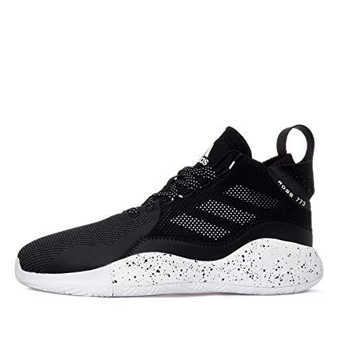 adidas Unisex D Rose 773 2020 Basketball Shoes, Negbás Ftwbla Negbás, 10 UK