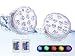 Hitopin Submersible LED Lights Remote Controlled Battery Operated Wireless Multicolor Waterproof Underwater Submersible Led Lights for Holloweed ,Pond, Party,Wedding, Vase Base, Lighting,Set of 2