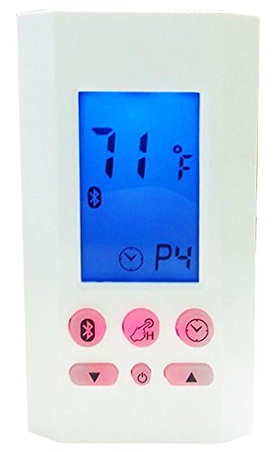 King Electric Atmos1-B Single Pole Programmable Bluetooth Thermostat, White #TOP1