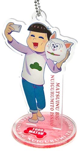 Amazon.co.jp: おそ松さん 描き下ろしクリアスタンドキーホルダー～松 