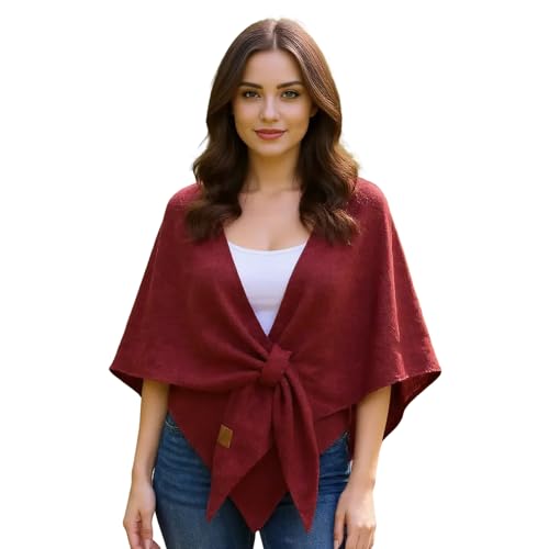 2025 New Pashmina Wraps for Women, Gettoreach Women's Solid Color Scarf Casual Soft Comfortable Shawl for Daily Wear