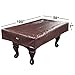 GSE Games & Sports Expert Billiard Pool Table Covers, 7'/8'/9' Waterproof & Tearproof Heavy Duty Leatherette Pool Table Covers (Several Colors Available, Brown - 8ft)