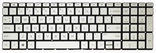 �����p FOR HP ENVY x360 15-dr1000 15-dr1000TU �i�V���o�[�j �݊����̂�������L�[�{�[�h