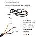 CoCsmart 2PC Flexible Switchback Dual-Color White & Amber Motorcycle LED Fork Turn Signal Blinkers DRL Daytime Running Light Waterproof Adjustable Stips Bars kit Universal Fit Motorbike (39mm-70mm)