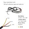2PC Flexible Switchback Dual-Color White & Amber Motorcycle LED Fork Turn Signal Blinkers DRL Daytime Running Light Waterproof Adjustable Stips Bars kit Universal Fit Motorbike (39mm-70mm)