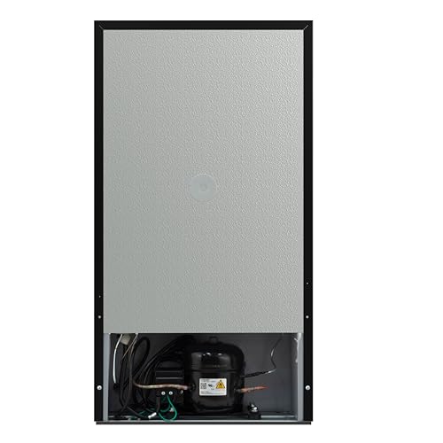 Image of Frigidaire Retro Mini Fridge, Energy Saving, Adjustable Thermostat Control, 3.1 Cu Ft, Black-Rose Gold