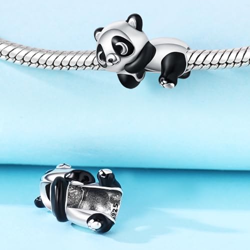 Cute Panda Animal 925 Sterling Silver Charms for Bracelets and Necklace Dangle Pendants Butterfly Elephant Dog Bead Jewelry Present for Women Family Friends3