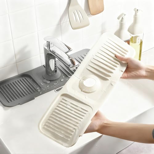 ZHITENG Absorbent Faucet Mat, Protector Mueble Fregadero De