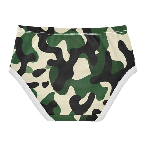 Military Camouflage Green Toddler Underwear Floral 2t Cotton Little Girl Panties Bright Kids Briefs Undies2