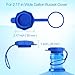 Xaxuqtu【5 PCS】3 & 5 Gallon Water Jug Cap, Upgrade Reusable Replacement Caps, Non Spill Lids for 55mm Water Bottle