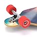 M Merkapa 41 Inch Complete Drop-Through Longboard Skateboard with T-Tool Cruiser for Cruising, Carving, Downhill, Adults, Teens and Kids (Magma)