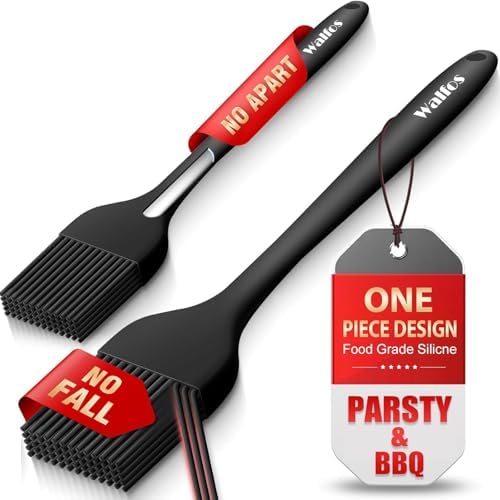 Walfos 600°F Heat Resistant Silicone Basting Brushes BPA Free Pas...