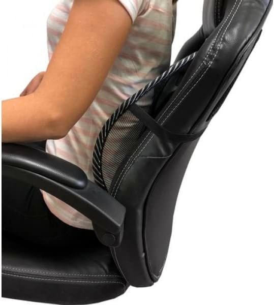 PARENCE.- Ergonomiczne podparcie odcinka lędźwiowego - Poduszka podpierająca krzesło i fotelik samochodowy - Odciążenie odcinka lędźwiowego i poprawa postawy - Lekki i łatwy do przenoszenia - 43x41 cm