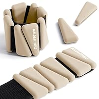 Set Di 2 Pesi Regolabili Da Polso E Caviglia - 0.5 Kg Ciascuno, Con Chiusura In Velcro, Per Camminata, Jogging, Yoga, Pilates E Fitness