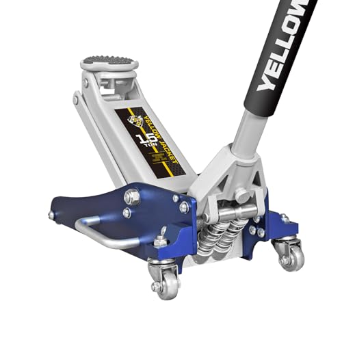 YELLOW JACKET Floor Jack 1.5 Ton Hydraulic Low Profile Aluminum...