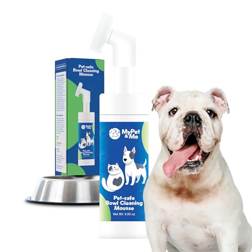 My Pet & Me - Pet-Safe Bowl Cleaning Mousse | 4.05 oz | Dog Bowl Cleaner & Pet Safe Cleaner | Foaming Dish & Paw Cleaner for Small Dogs | Safe & Easy-to-Use Cleaning Solution