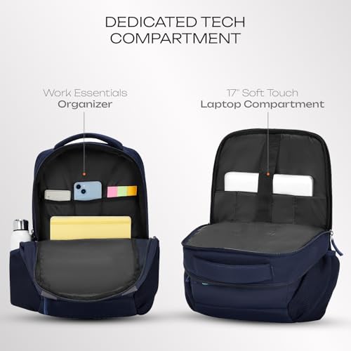 Image of Safari Warrior 30L Laptop Backpack Bag for Men & Women, School Bag for Boys & Girls, Ideal for Office /School /College, 2 Compartment Backpack with Rain Cover, Bottle Holder & Organizer, Blue