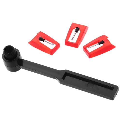 FUNOMOCYA Gramophone Needle Cleaning Brush Record Needle for Record Player Non-magnetic Universal Use