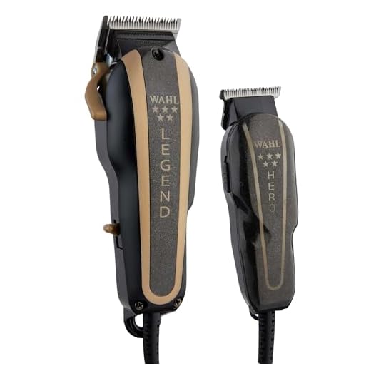 Wahl Professional 5 Star Barber Combo with Legend Clipper and Hero T Blade Trimmer for Professional Barbers and Stylists - Model 8180