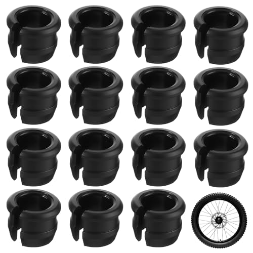 XLIUAX Paquete de 15 adaptadores de llanta, adaptador de válvula Presta, adaptador de válvula Presta a Schrader, arandelas de vástago de válvulas de bicicleta para conversión de llantas de rueda de