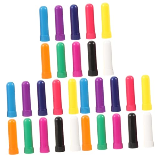 FRCOLOR 3sets Stick Essential Oil Tubes Aromatherapy for Scent Inhalation 10pcs*3 Random Color