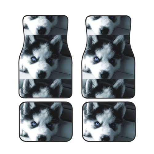 Alfombrillas de coche para familias y amantes de los perros diseño de husky