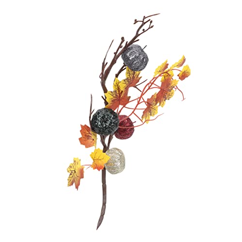 Kichvoe Pianta Di Zucca Artificiale Ramo Per Decorazioni Del Ringraziamento Zucca Simulata Ornamentale Per Fai Da Te Centrotavola Ghirlande