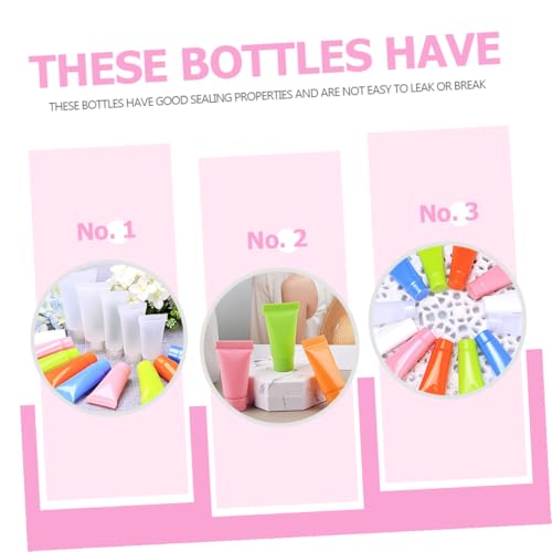 GETAJGHSD 30個 マカロンカラー詰め替えチューブ 軽量スクイーズプ 化粧水 ハンドクリーム用 携帯便利 詰め替え容器 トラベル用