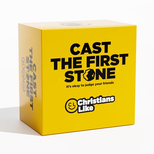 Cast The First Stone - It’s Okay to Judge Your Friends - Hilarious Christian Party Game for Adults - 260 Cards - Fun for Church Groups, Family Gatherings, Small Groups, and Game Nights