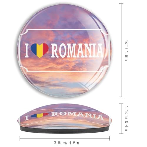 Imanes de refrigerador de Rumania de vidrio anticaídas para notas 4