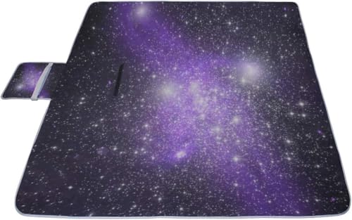 レジャーシート 夜の星空 ピクニック 折りたたみ 撥水 アウトドア クッション マット コンパクト 花見 運動会 キャンプ 遠足 花火大会 ヨガ 座布団 厚手 大判 145x150cm 持ち運び便利